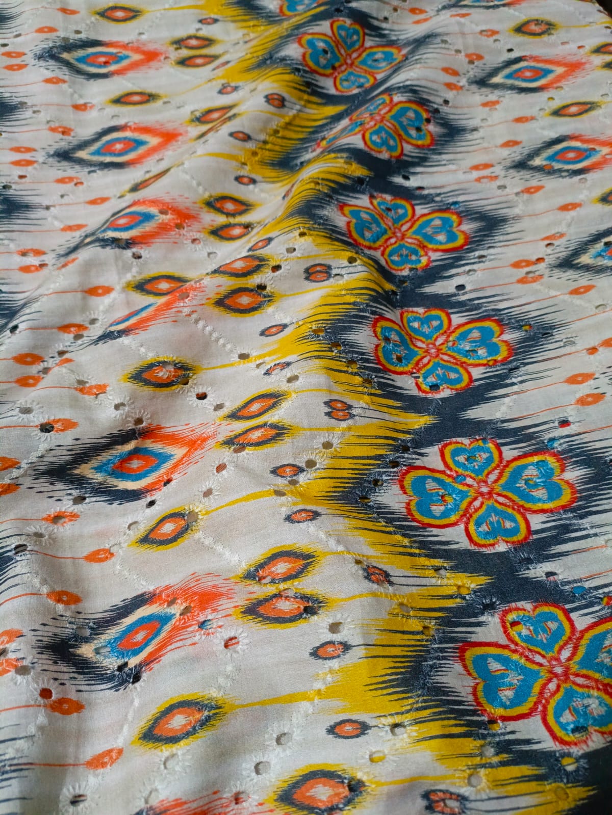 Bareeza Style Chicken Kari Unstitched Shirt