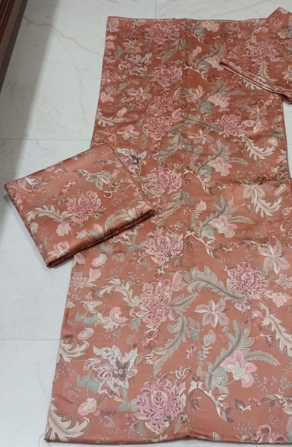 Shamoz Silk Unstitched Suit – Premium Quality Fabric for Women - Image 2