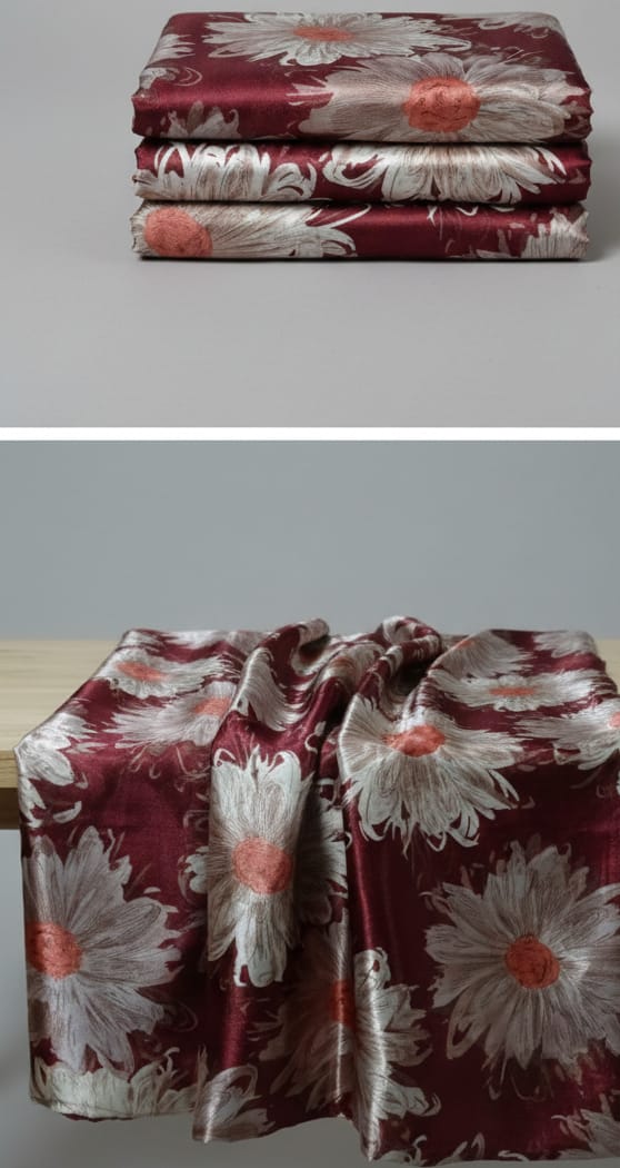 Shamoz Silk Unstitched Suit – Premium Quality Fabric for Women - Image 2