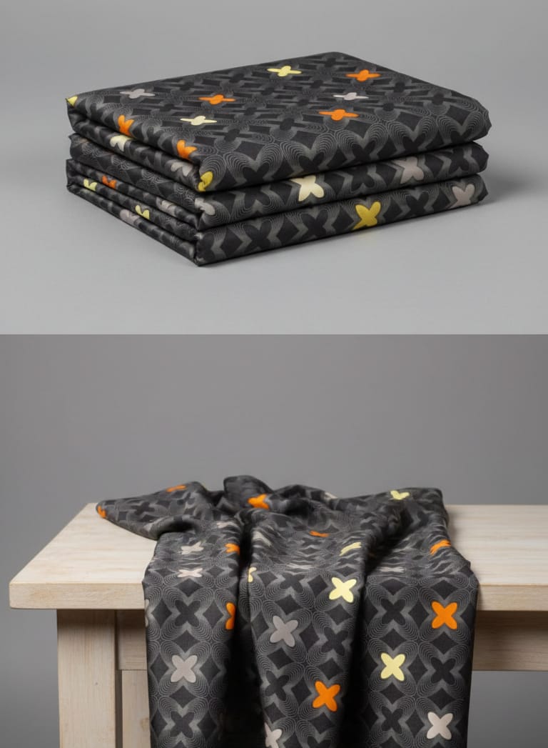 Shamoz Silk Unstitched Suit – Premium Quality Fabric for Women - Image 2