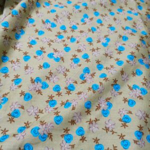 Stone Linen Printed Unstitched Suit – Lightweight & Breathable Fabric