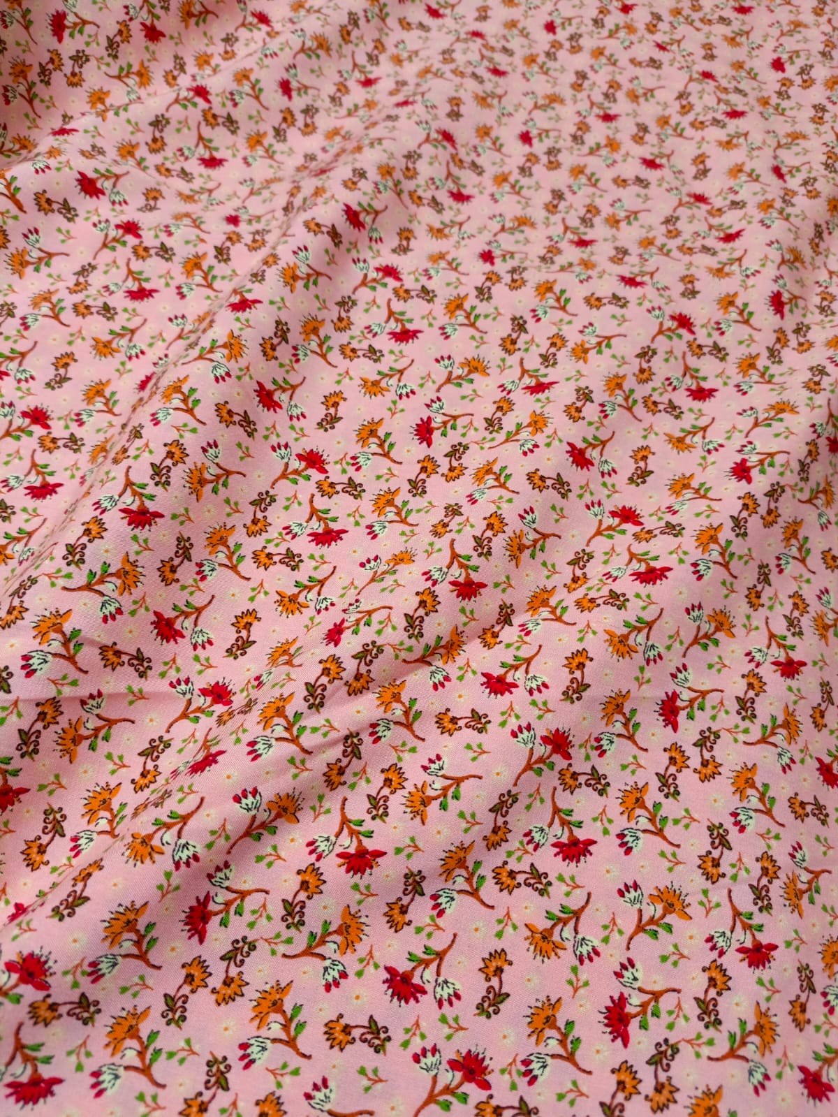 Stone Linen Printed Unstitched Suit – Lightweight & Breathable Fabric