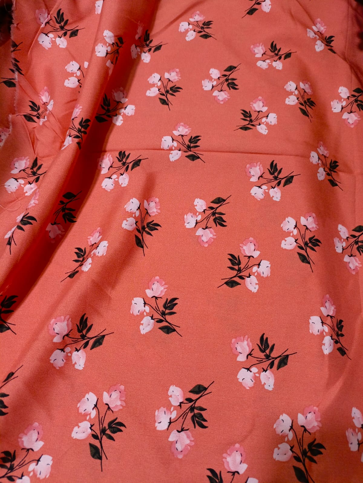 Stone Linen Printed Unstitched Suit – Lightweight & Breathable Fabric