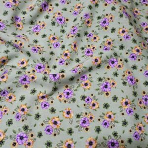 Stone Linen Printed Unstitched Suit – Lightweight & Breathable Fabric