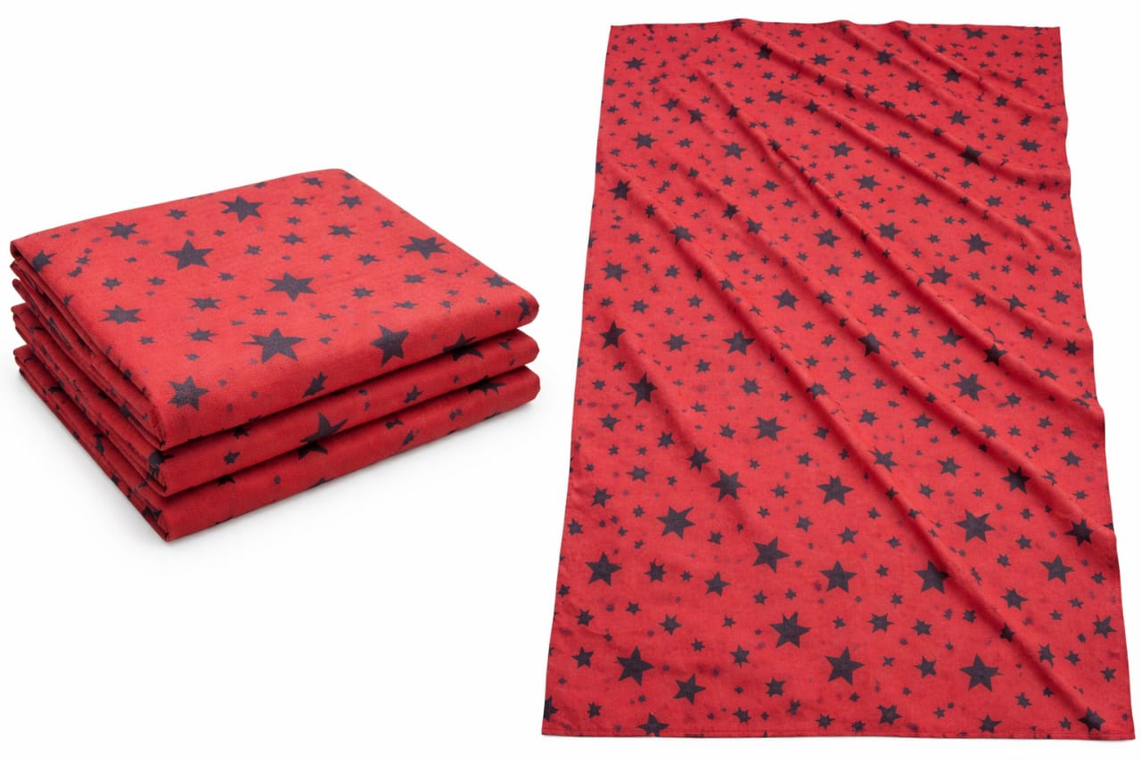 Swiss Lawn Unstitched Suit – Soft Breathable Fabric with Stylish Star Print for Summer Wear - Image 2